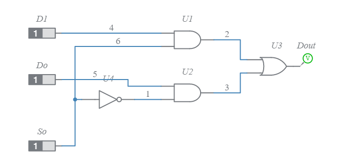 4-Input 2-Bit Multiplexer - Multisim Live
